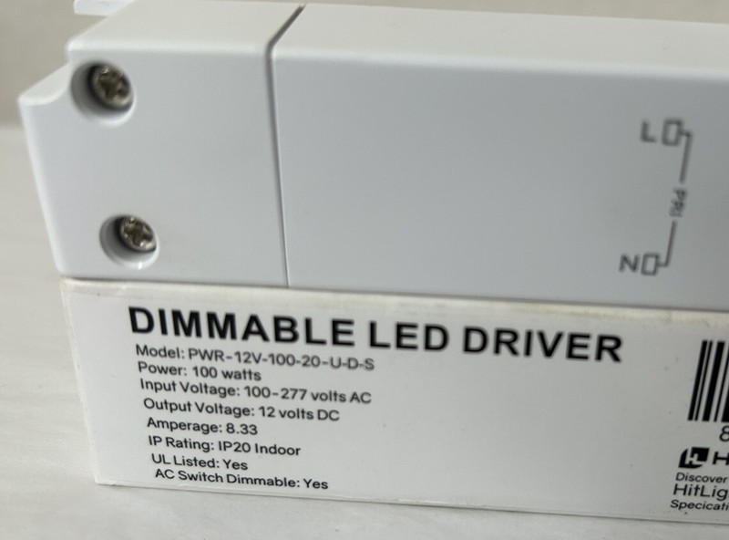 New Dimmable LED Driver Transformer 100W Power Supply 100-277V AC to 12V DC (D4) gallery