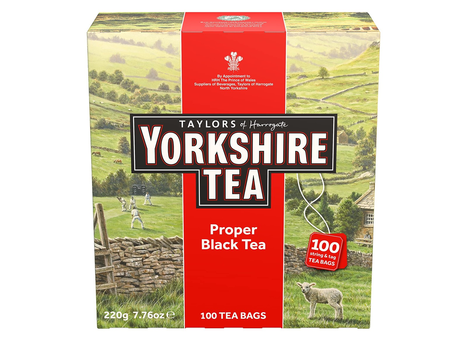 Yorkshire Tea, Red, Black 100 Count (Pack of 1), 100 Teabags 1) gallery