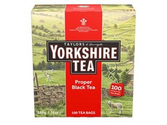 Yorkshire Tea, Red, Black 100 Count (Pack of 1), 100 Teabags 1)