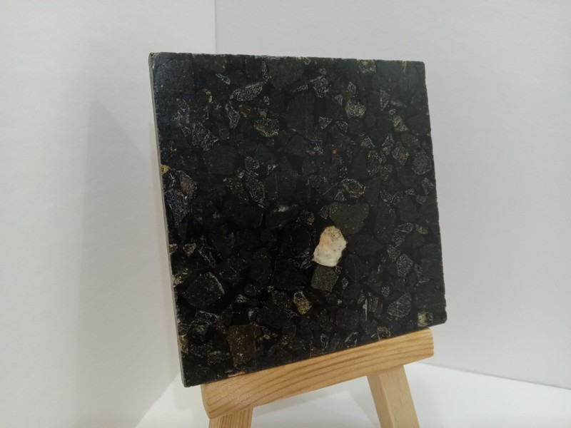 Fritztile Terrazzo Mini Floor Tile Single Sample R682017 Dark Ice (Black & Gray) gallery