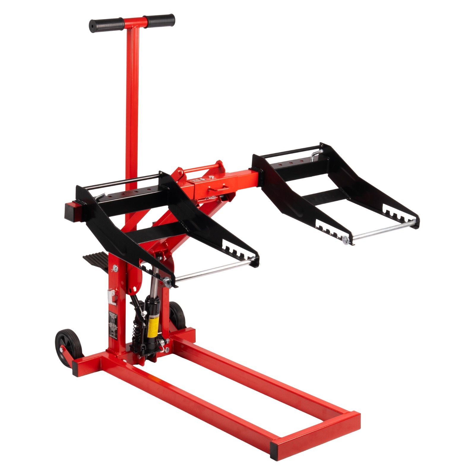 300 lbs Adjustable Lawn Mower Lift Jack with Safety Lock, for Tractors, Atvs gallery
