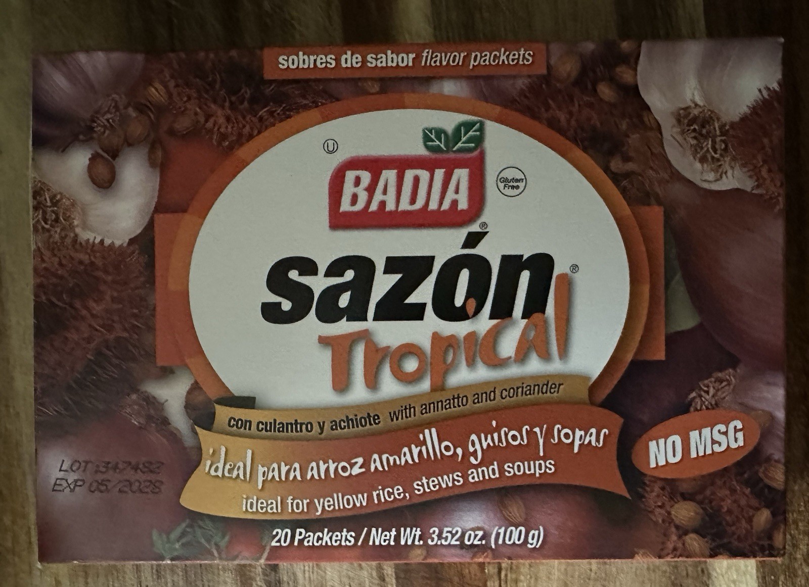 8 Boxes/160 Packets Badia Sazon Tropical with Annatto & Coriander gallery