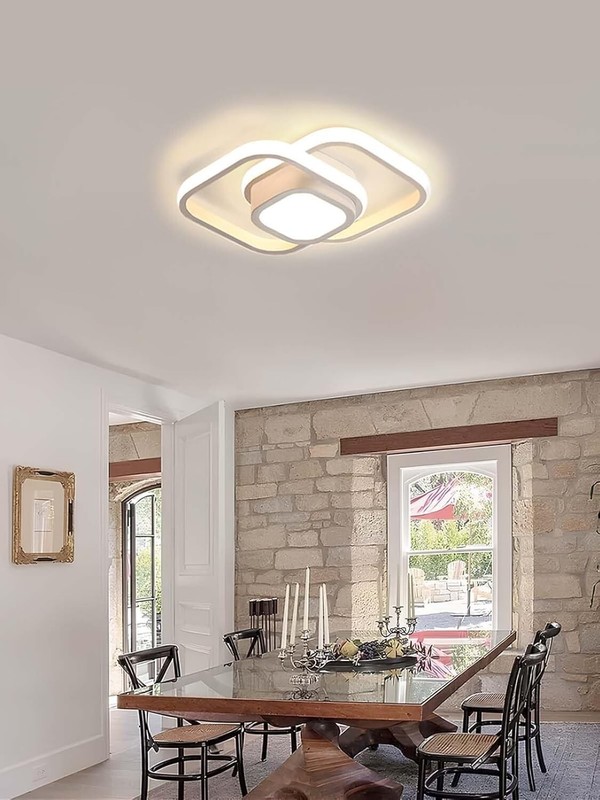 LED Ceiling Light Fixture, Super Bright Flush Mount Modern Ceiling Lamp for Bedr gallery