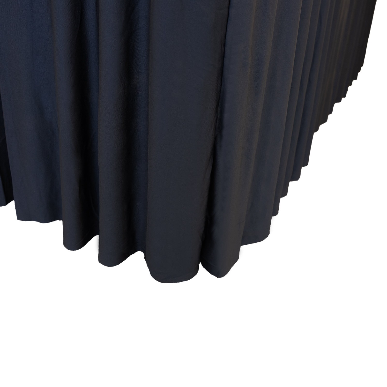 Rectangular Tablecloth Skirt Table Cover 6Ft Table 72" x 30" Black 2 Pack gallery