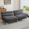 EBELLO Convertible Futon Sofa Bed, 67'' Couch with Adjustable Backrest & Armrest gallery