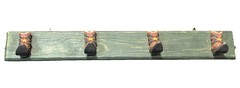 Western Cowboy Boot Coat Rack Wall Hooks Rustic Farmhouse Hat Jacket Holder