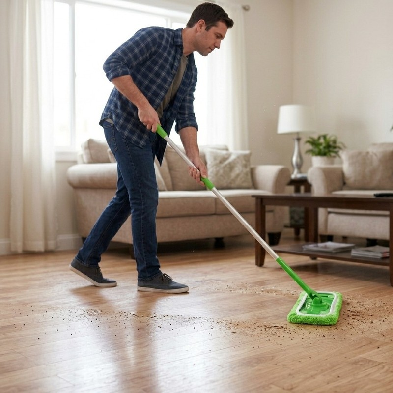 8 Pack Green Microfiber Mop Head Replacement Covers for Floor Cleaning gallery