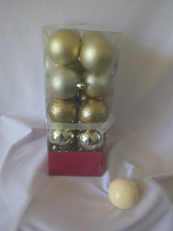 30 Count Shatterproof Ornaments From Trim A Home Gold. And Glitter. gallery