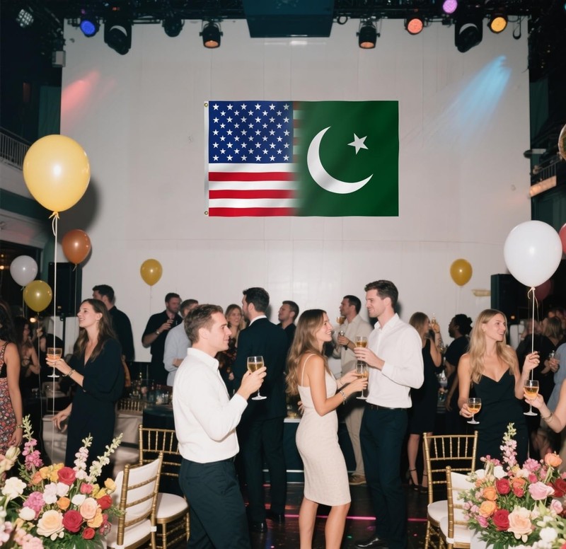 American Pakistan Combination Flag 3X5FT,US Pakistani Friendship Flags,Both Side gallery