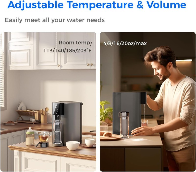 Waterdrop C1-G Countertop Reverse Osmosis System 6-Stages, Glass Bottle Included gallery