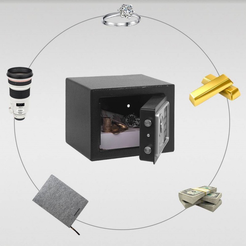 Digital Electronic Safe Box Keypad Lock Security Home Office Cash Jewelry Gun US gallery
