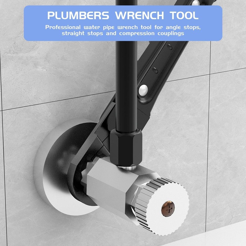 Plumbing Tool Angle Stop Wrench Angle On Wrench kit Plumbers Wrench Removal Tool gallery