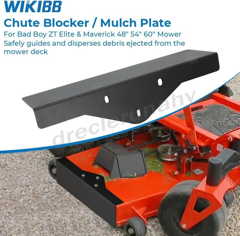 Chute Blocker / Mulch Plate For Bad Boy ZT Elite & Maverick 48" 54" 60" Mower US gallery