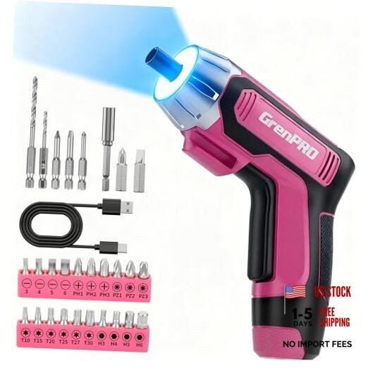4V Electric Screwdriver Rechargeable 29pcs, Cordless Screwdriver, USB Small gallery