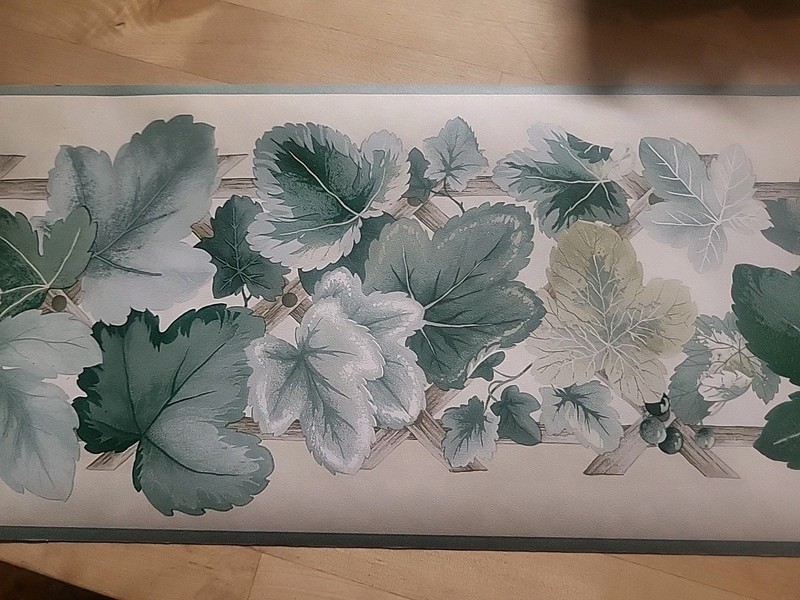 3 ROLLS SEALED Wallpaper !! BORDER !! Brewster BOTANICAL NEW 7 Inches Wide gallery