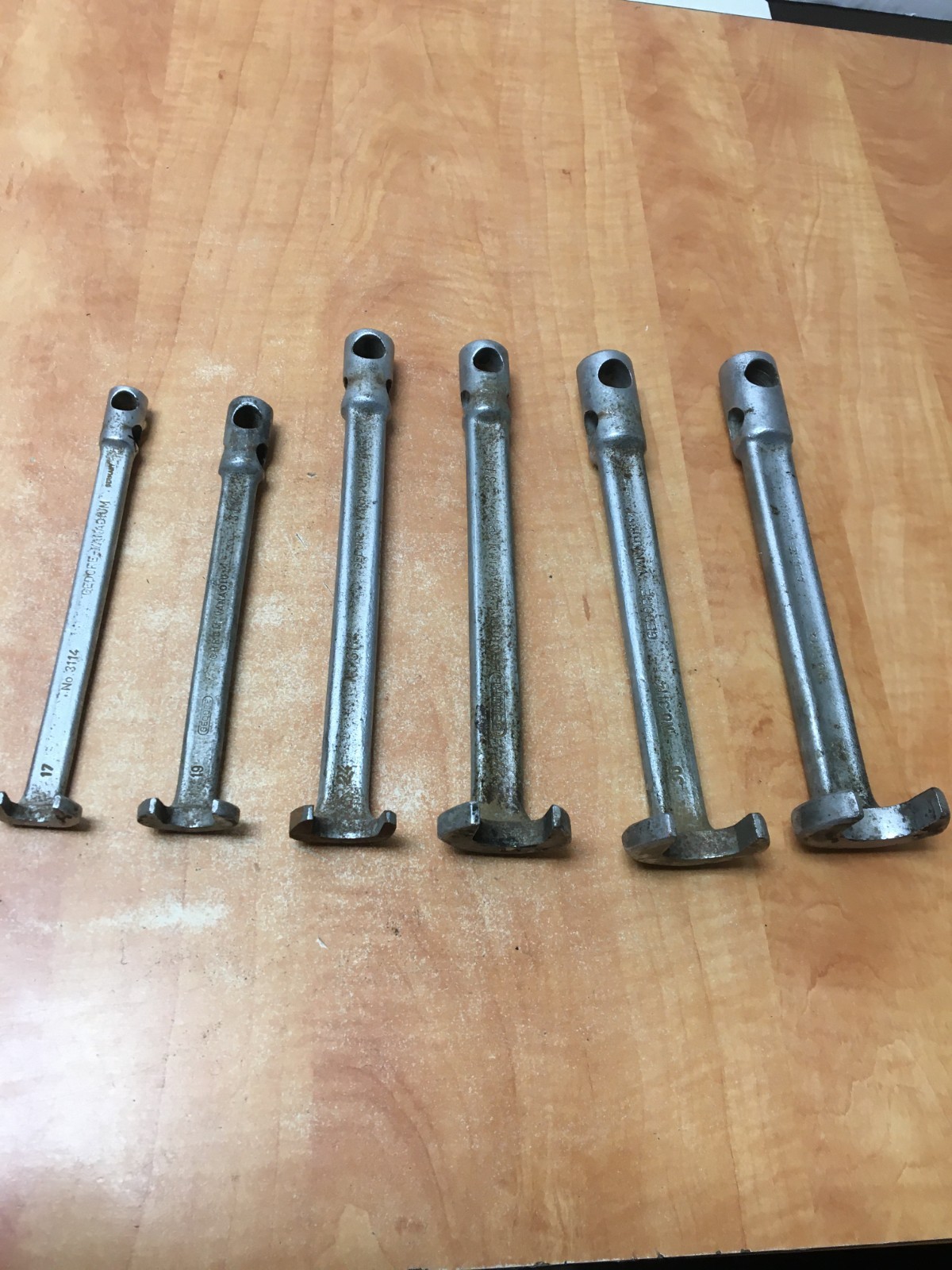 Gedore No. 3114 6pc Crowfoot spanner Set Metric 32mm 30mm 27mm 24mm 19mm 17mm gallery