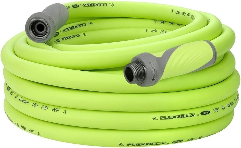 Flexzilla HFZG550YWS-E Garden Hose with SwivelGrip, 5/8 in. x 50 ft. Heavy Duty gallery