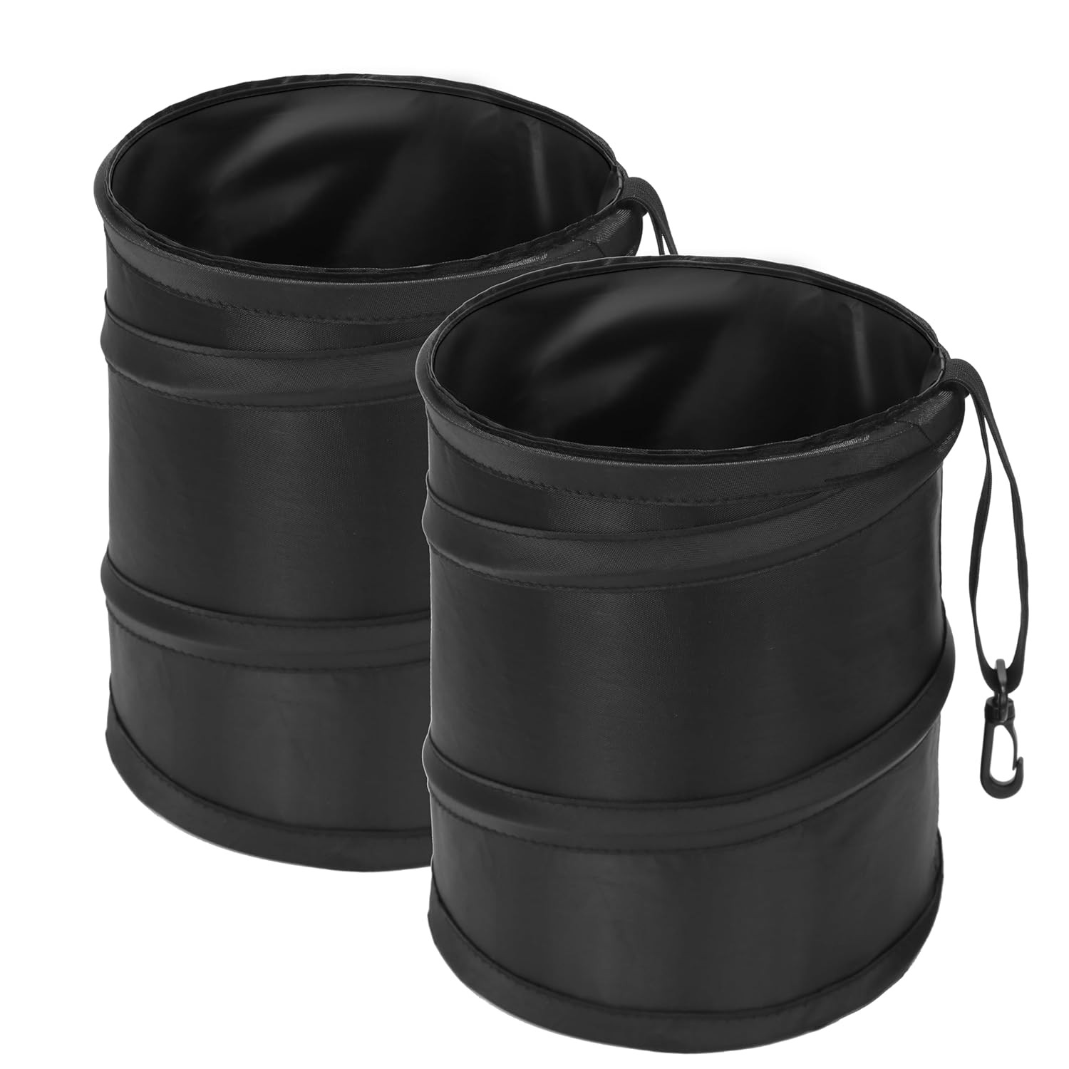 2Packs 2 Gallons New Leakproof Car Trash Can, Compact Trash Can Pop-up Collapsib gallery