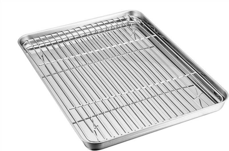 Baking Sheet with Rack Set, Stainless Steel Baking Pan Tray Cookie Shee gallery