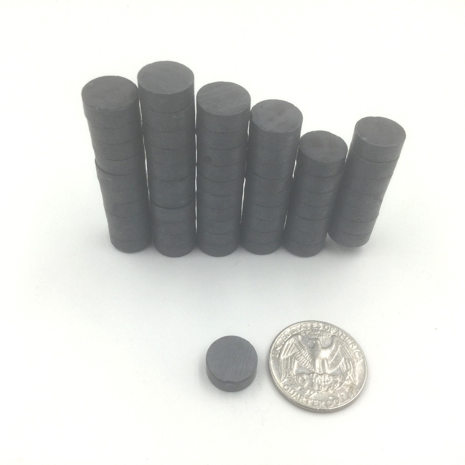 100 or 1000 1/2" Diameter MAGNETS ROUND CERAMIC DISC MAGNET GRADE 5 STRONG! gallery
