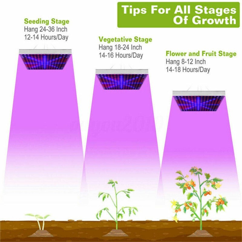 2 Pack 8500W LED Grow Light Panel Full Spectrum Lamp for Indoor Plant Veg Flower gallery