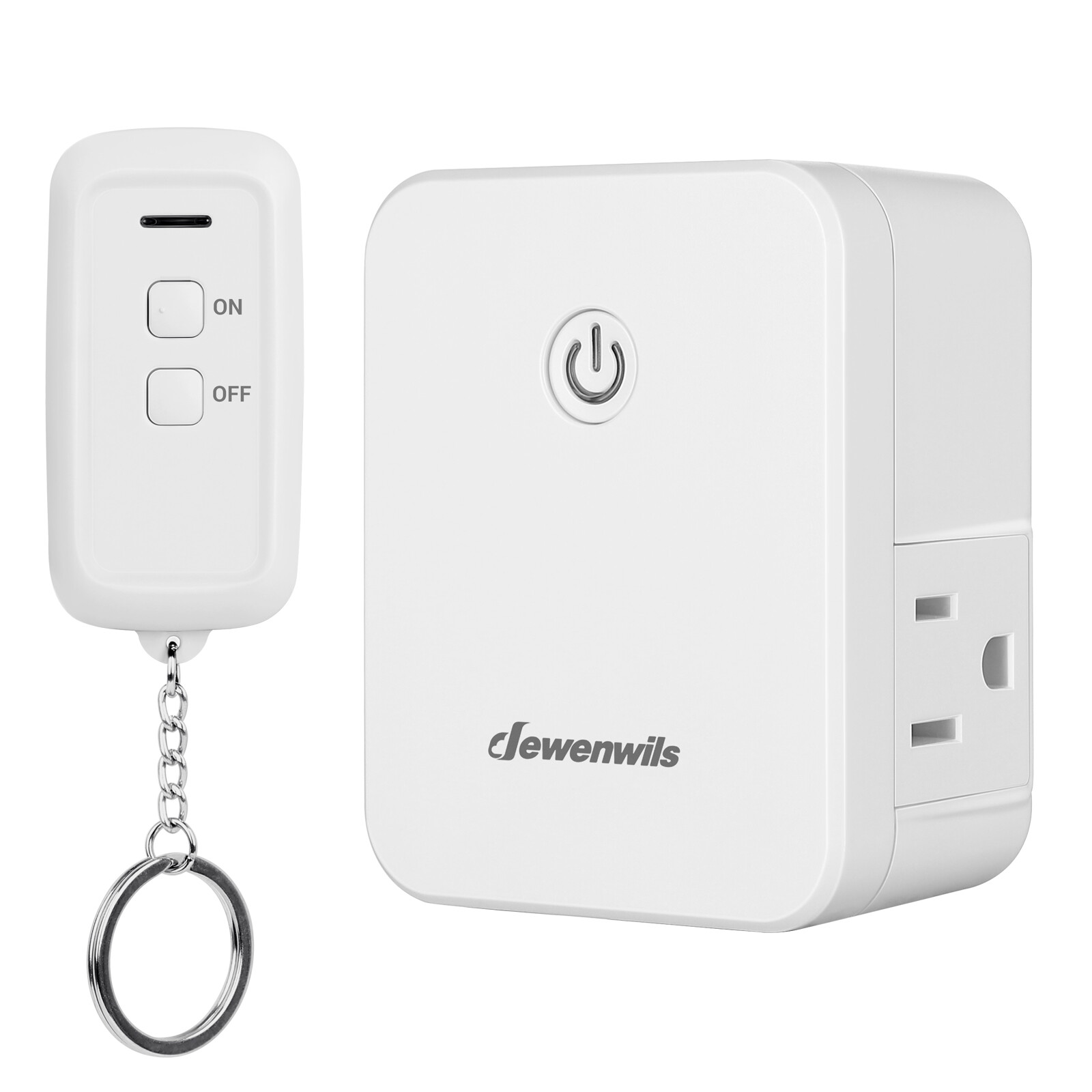 DEWENWILS Indoor Wireless Remote Control Outlet Switch with 2 Outlets No Wiring gallery