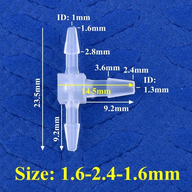 T Type Three Way Plastic Pagoda Reducing Connector Pipe Hose Joiner Tube Fitting gallery