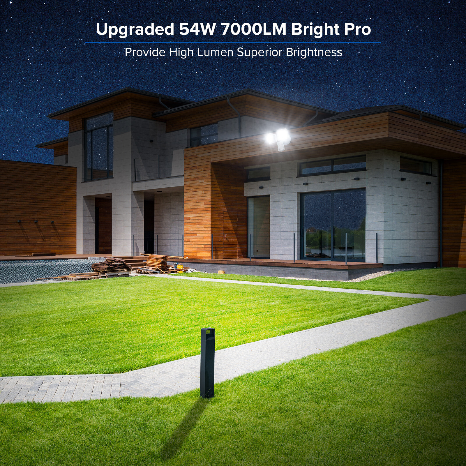 7000LM Security Light Outdoor LED Motion Sensor Wall Lamp IP65 Waterproof SANSI gallery