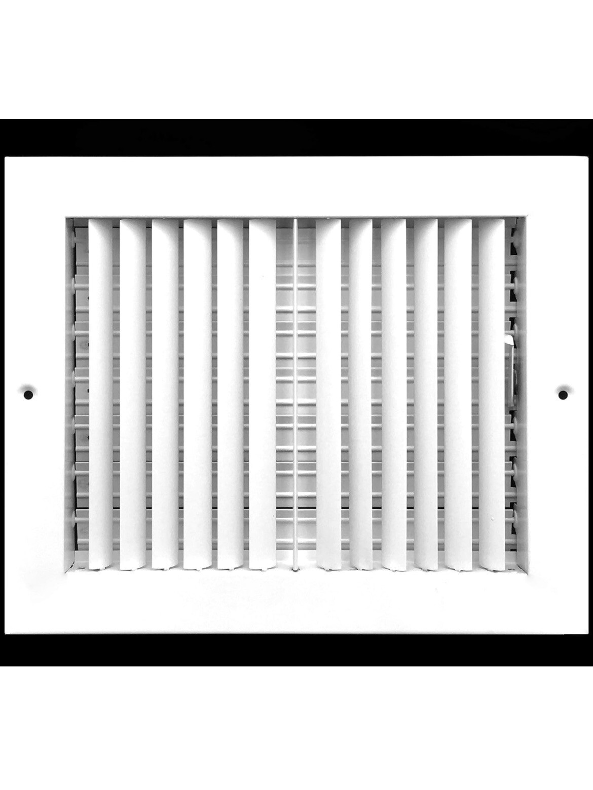 HVAC Premium Adjustable AIR Supply Diffuser (10"w X 6"h, White) gallery