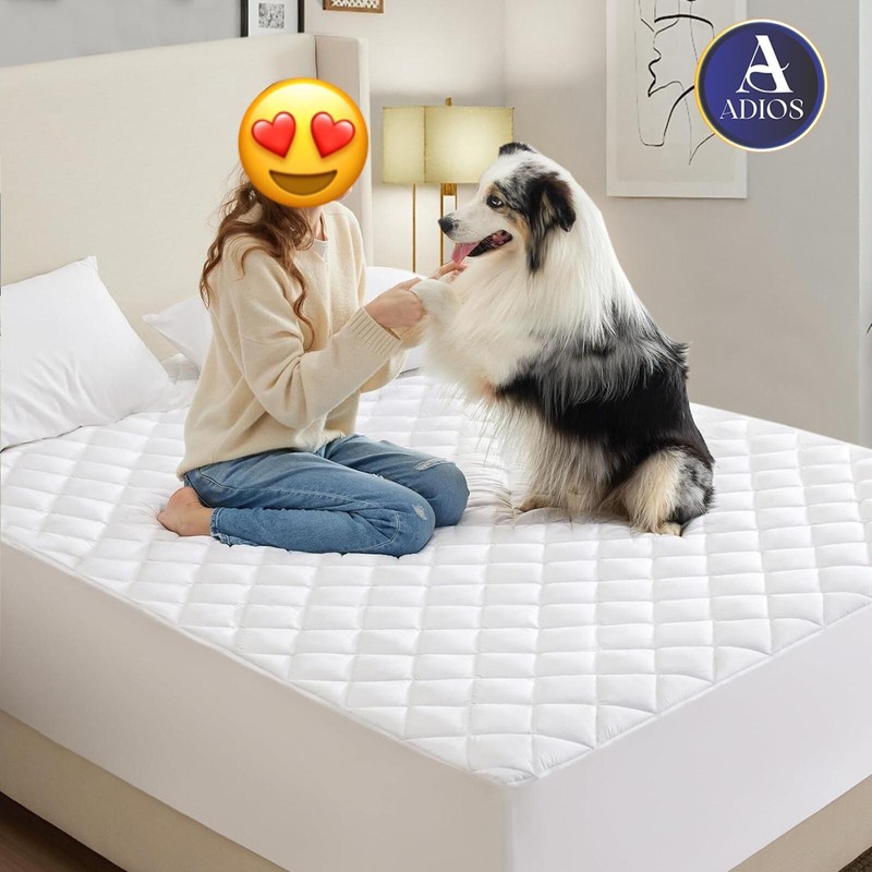 Extra Waterproof Mattress Protector Quilted Mattress Pad Cover Breathable Fitted gallery
