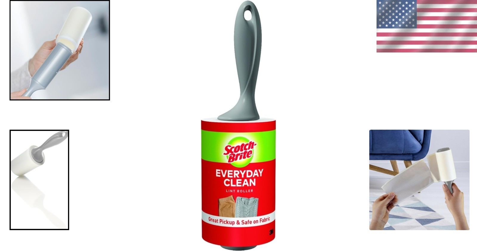 Multi-Purpose Scotch-Brite Lint Roller: 95 Sheets for Easy Pet Hair Cleanup gallery