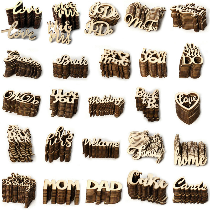 Craftwork Props Wedding Pack Alphabet Pieces 15 Ornament English Wholesale a gallery