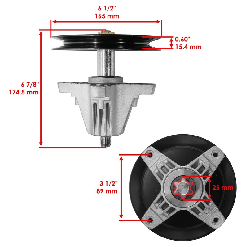 2 Spindle Assembly W/Bolt For MTD 918-04865A 918-04636A 918-04865 285-847 gallery