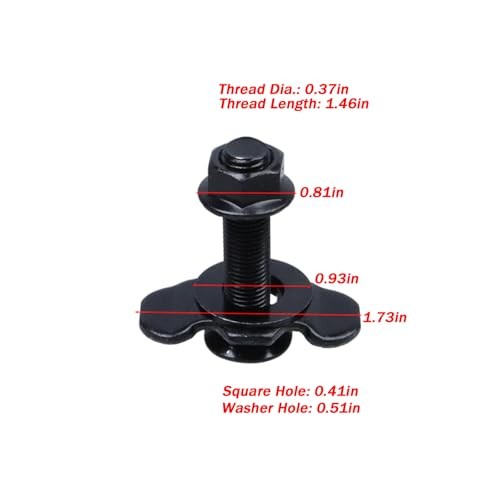 L-Track Double Lug Threaded Stud Fitting 6Pcs, 5000LB Heavy Duty 3/8" Thread gallery