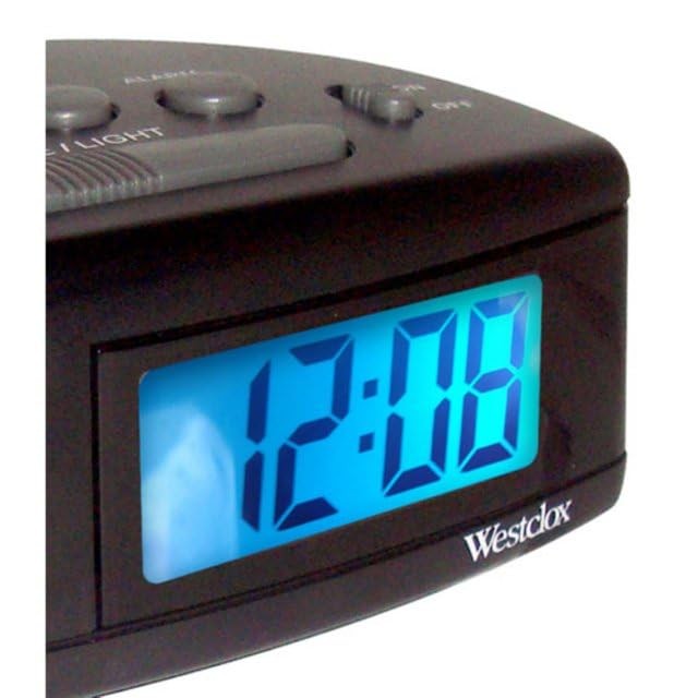 Westclox Extra Loud Alarm Clock for Heavy Sleepers, Easy-to-Read LCD 1, Black gallery