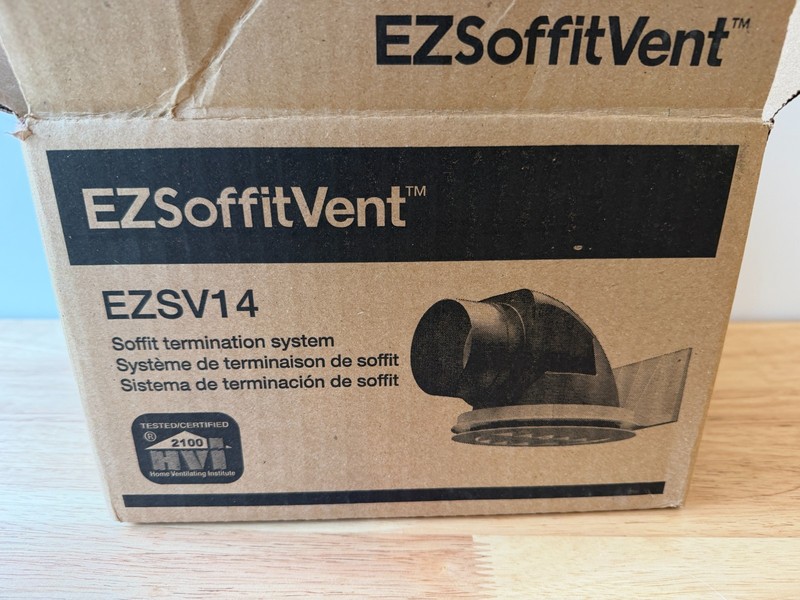 EZSoffitVent EZSV14 Soffit Termination System for Ventilation Fans NEW OPEN BOX gallery