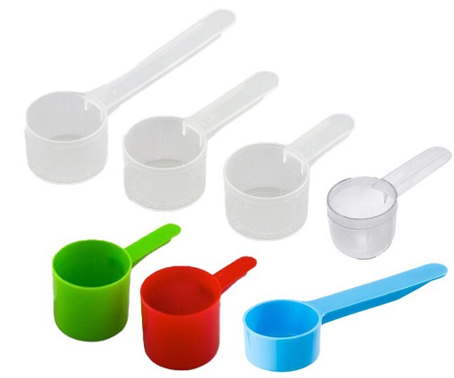 Measuring Plastic Scoop for Spices, Granules, Coffee, Various Sizes, Made in USA gallery
