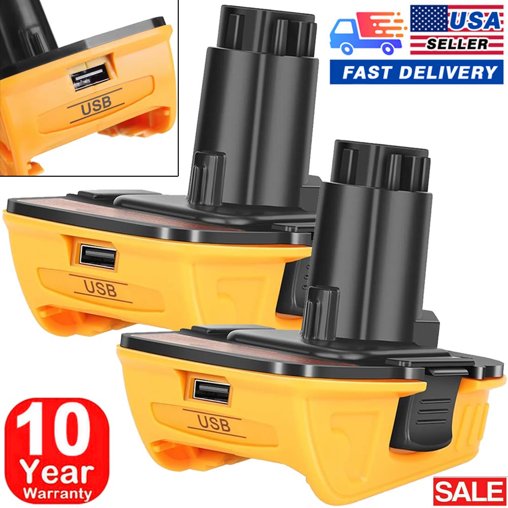 2PACK 18V To 20V MAX DCA1820 Adapter Converter For DEWALT 20Volt Li-ion Battery gallery