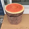 New Pack Tree Stump Storage Stool 12 x 12 Inch Stool Ottoman gallery