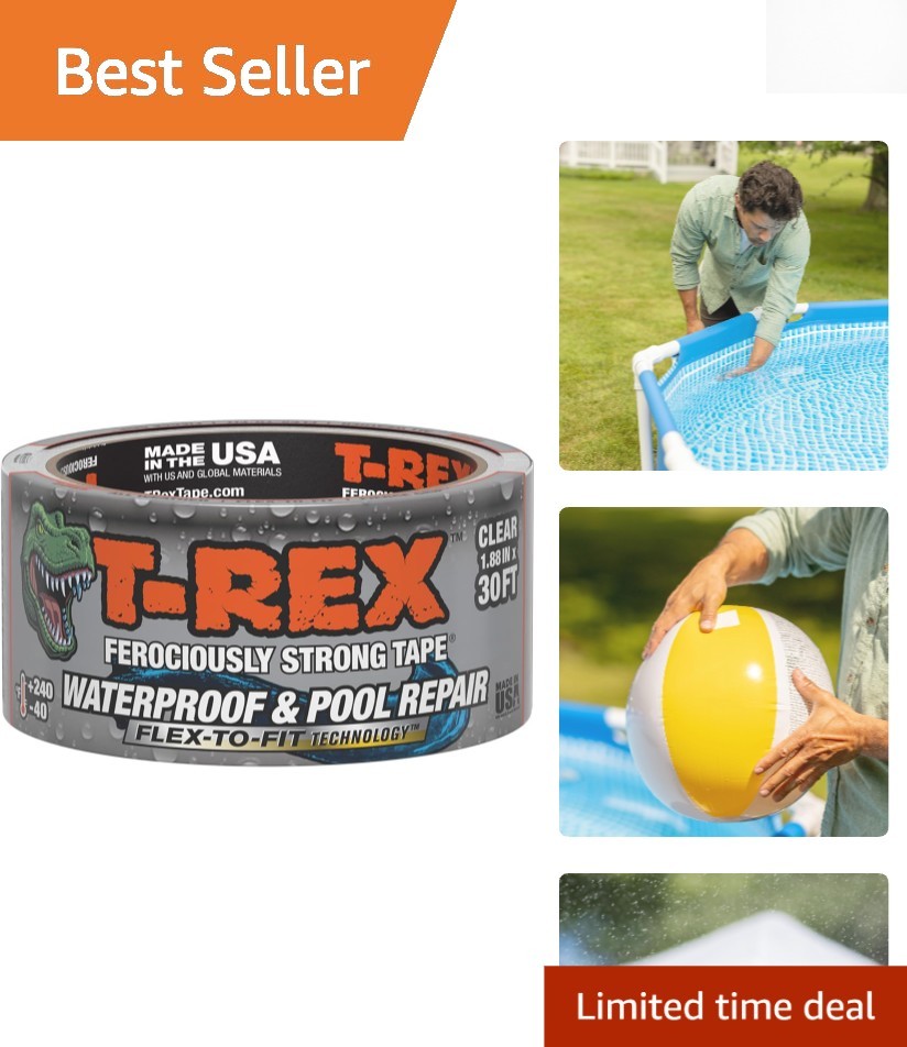 Underwater Waterproof Tape - 30 ft for Pool Liner Repair, Easy Application gallery