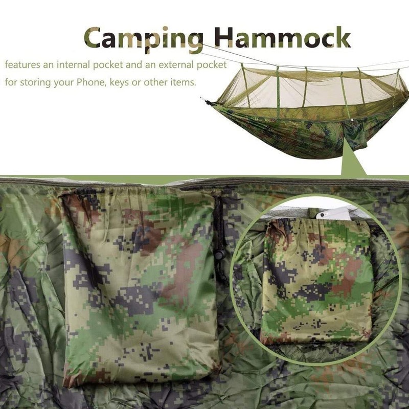 Camping Hammock Tent with Mosquito Net Portable Sleeping Hammock Hanging Bed gallery