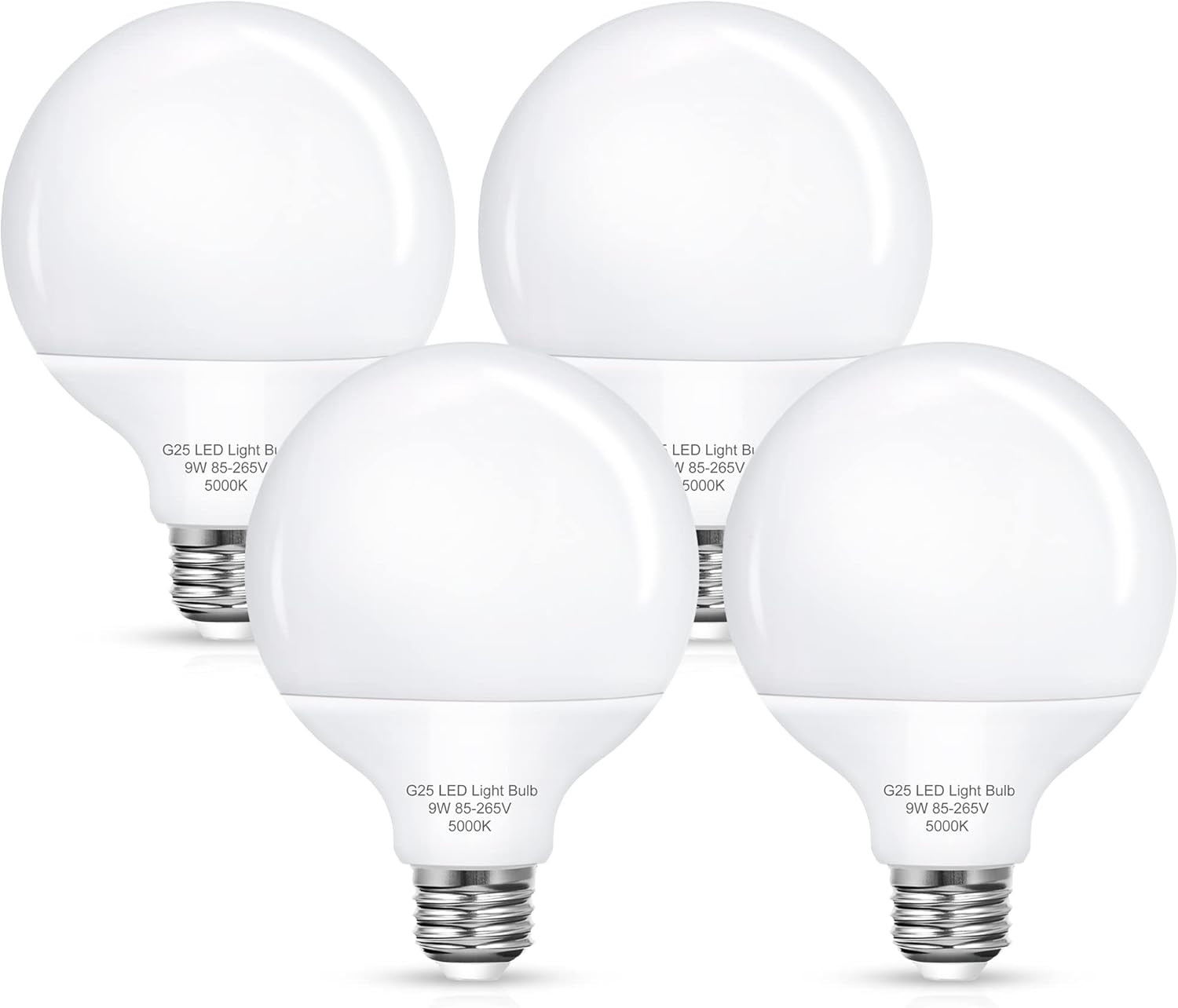 G25 LED Vanity Light Bulbs, 100W LED Globe Bulb Equivalent, 9W LED Vanity Bulbs gallery