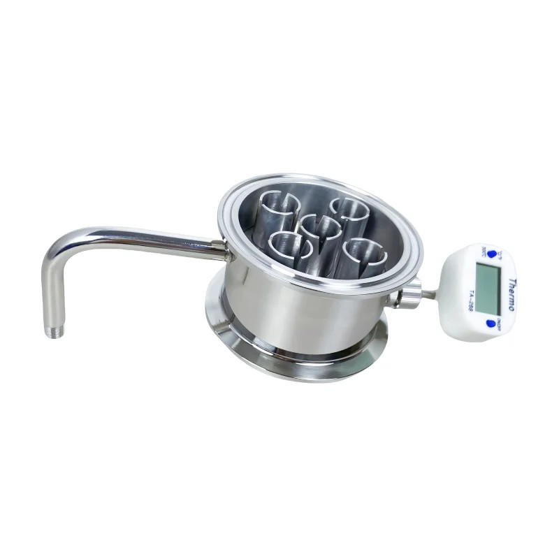 2"/3" Tri Clamp Rectification Module 1/8" Thread Thermowell Nipple Distillation gallery
