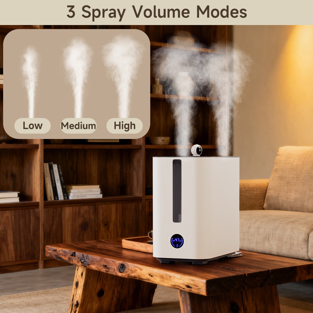 9.8L Humidifier 800ml/h Nano 50H Runtime 34dB Ultra-Quiet Top-Fill Smart Display gallery