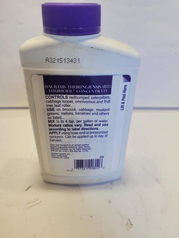 Bonide Thuricide (BT) Liquid Insect Control, Concentrate 8oz gallery