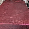 Burgundy Round Tablecloth Extra Large 126in Crushed Satin Wedding Event Decor gallery