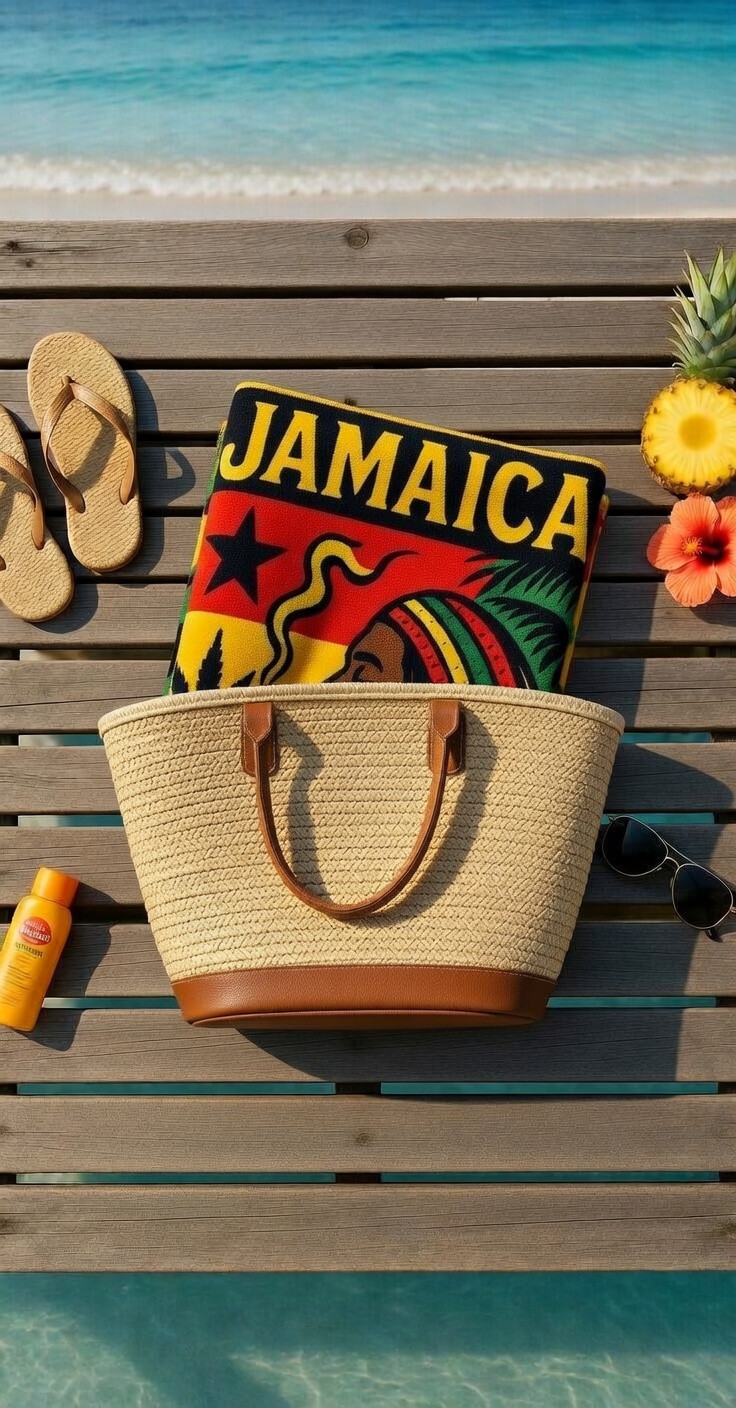 Jamaica 420 Rastafari Beach Towel gallery