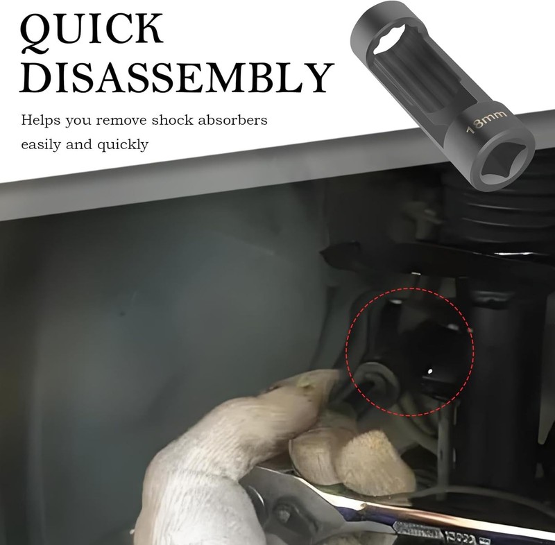 18mm Shock Absorber Socket for Removal of Shock Absorbers Nut,Strut Nut Socket w gallery