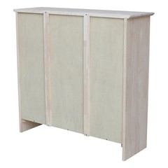 Pemberly Row 38″ Wide Shaker Bookcase – 36 in H – Unfinished