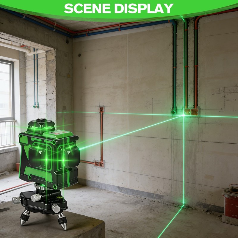 3D Level Self-Leveling 360 Horizontal And Vertical Cross 12 Lines Laser Level gallery